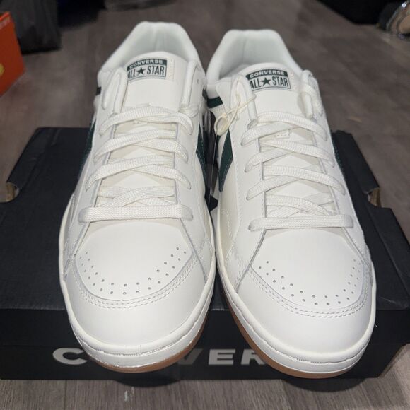 Converse Pro Blaze Classic Ox Leather Shoes White Green Egret- A12404C Size 11.5 - Picture 2 of 8